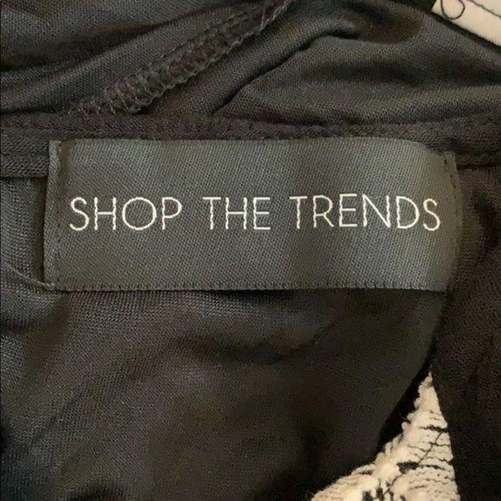 Shop the Trends Black Cream Embroider Tunic Dress - Picture 8 of 10